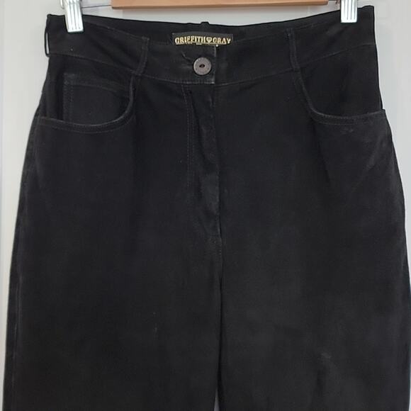 Vintage Griffith & Gray for St. John Straight Leg Suede Jeans, 4 - Picture 2 of 13